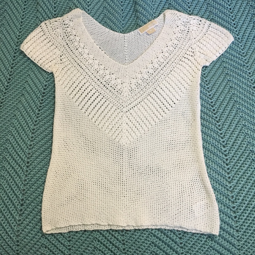 Off-White Crochet Top